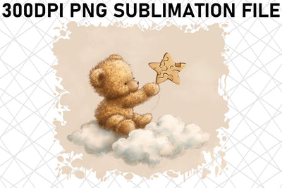 Whimsical Bear Sublimation Graphics Set for Creative Crafters Sublimation afrosvg 