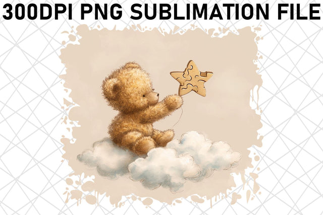 Whimsical Bear Sublimation Graphics Set for Creative Crafters Sublimation afrosvg 