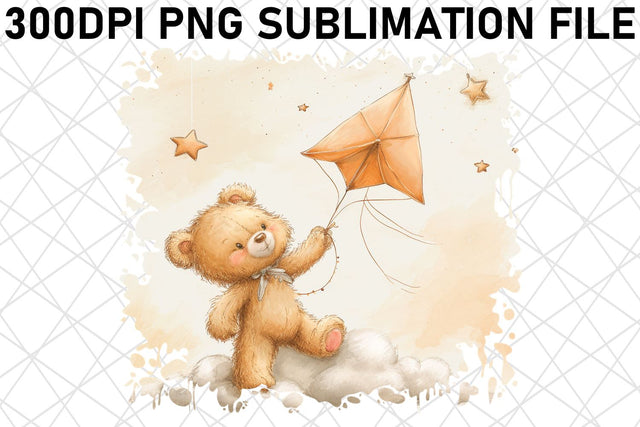 Whimsical Bear Watercolor Designs Set for Crafting Fun Sublimation afrosvg 