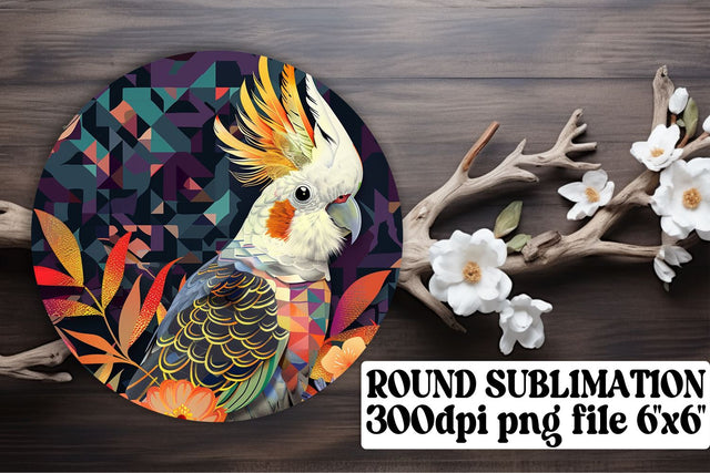 Whimsical Bird Keychain & Coaster Collection Sublimation afrosvg 