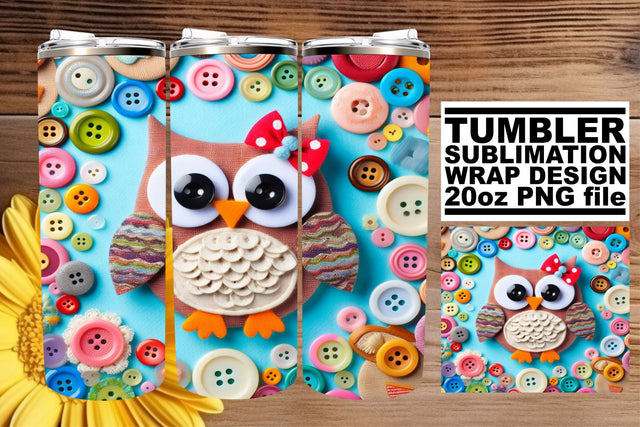 Whimsical Bird Owl Wrap: Charming Illustration Sublimation afrosvg 