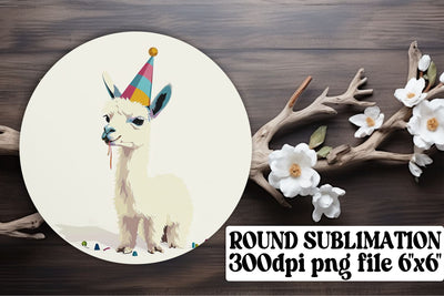 Whimsical Birthday Animal Keychain & Coaster Set Sublimation afrosvg 