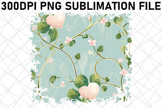 Whimsical Blossom Pattern PNG Sublimation afrosvg 