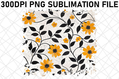 Whimsical Blossom Sublimation Art, Floral Pattern PNG Design, Colorful Flowers, Nature's Beauty Sublimation afrosvg 