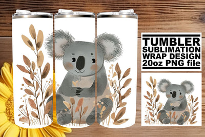 Whimsical Bohemian Animals Tumbler Wrap - 20oz Sublimation Sublimation afrosvg 