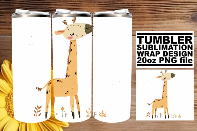 Whimsical Bohemian Animals Tumbler Wrap - 20oz Sublimation Sublimation afrosvg 