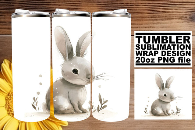 Whimsical Boho Animals Tumbler Design - 20oz - Spring Sublimation afrosvg 