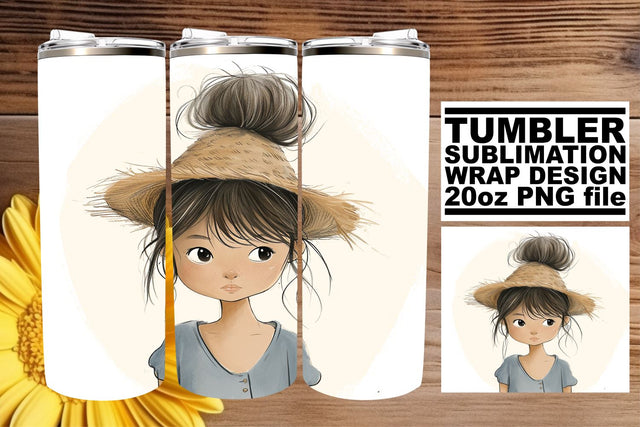 Whimsical Boho Children Sublimation Tumbler Art Sublimation afrosvg 