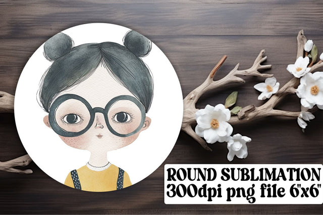 Whimsical Boho Youth Sublimation: Circular Elegance Sublimation afrosvg 