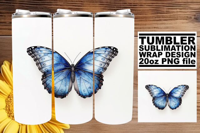 Whimsical Butterfly 20oz Tumbler Sublimation Sublimation afrosvg 