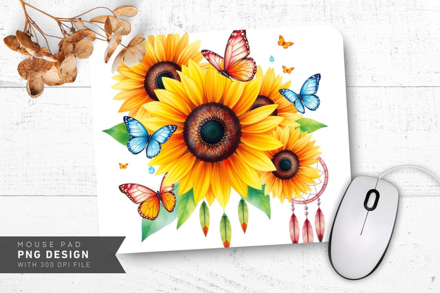 Whimsical Butterfly Dream Mousepad Sublimation Regulrcrative 