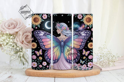 Whimsical Butterfly Fairy 20oz Tumbler Sublimation sassyprint 