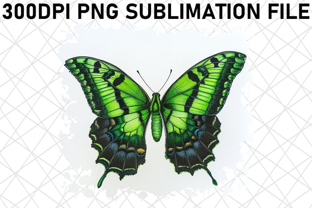 Whimsical Butterfly PNG Design Sublimation afrosvg 