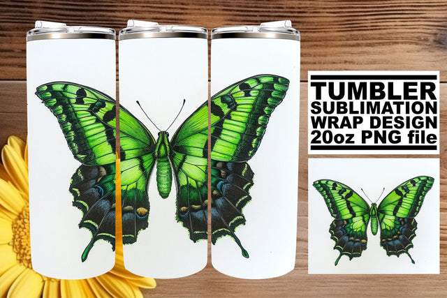Whimsical Butterfly Sublimation Design for Tumblers Sublimation afrosvg 