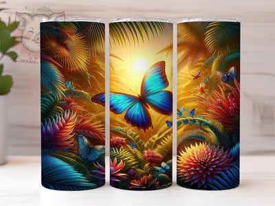 Whimsical Butterfly Tumbler, Animal Lovers Tumbler, Butterfly 20oz Wrap, Sublimation Design, Nature Lover Gift, Whimsical Butterfly Wrap, Stylish Insect Tumbler Sublimation Lara' s Designs 