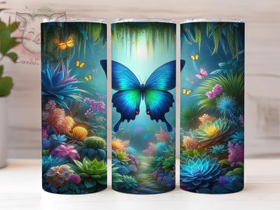 Whimsical Butterfly Tumbler, Animal Lovers Tumbler, Butterfly 20oz Wrap, Sublimation Design, Nature Lover Gift, Whimsical Butterfly Wrap, Stylish Insect Tumbler Sublimation Lara' s Designs 