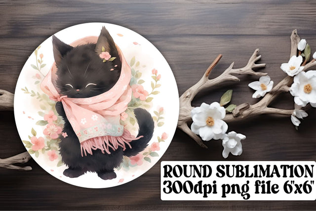 Whimsical Cat Car Coasters for Sublimation Creations Sublimation afrosvg 