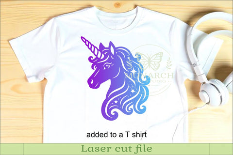 Whimsical Celestial Unicorn Wall Art SVG Laser Cut Magical SVG APInspireddesigns 