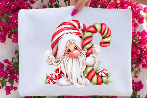 Whimsical Christmas Gnome Clipart Bundle Sublimation SVGArt 