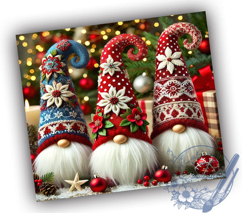 Whimsical Christmas Gnome Holiday Tumbler, Holiday Gnomes Wrap, 20oz Sublimation Tumbler, Cute Christmas Gift, Festive Drinkware, Gnome Decor, Whimsical Christmas Tumbler Sublimation ToriDesigns 