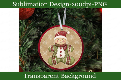Whimsical Christmas Ornaments | Santa Snowman Penguin Gingerbread | Holiday Clipart | Winter Sublimation Designs Sublimation Keepsake Treasures Designs LLC. 