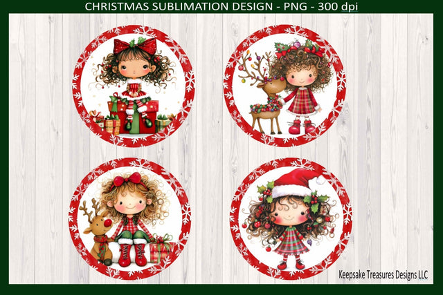 Whimsical Christmas Ornaments, Sublimation Ornament Template Png Printable, Digital Download Sublimation Keepsake Treasures Designs LLC. 