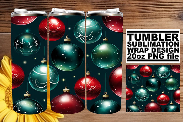 Whimsical Christmas Theme Tumbler - 20oz Sublimation afrosvg 