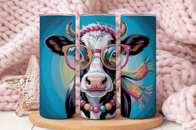Whimsical Cow 20oz Tumbler Wrap Sublimation DesignSVG 