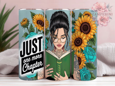 Whimsical & Cozy Book Lover Tumbler, Reading Quote Design, Floral Book Wrap, Bibliophile Sublimation, 20oz Bookworm Gift, Library Aesthetic Tumbler Sublimation Li Zamperini 