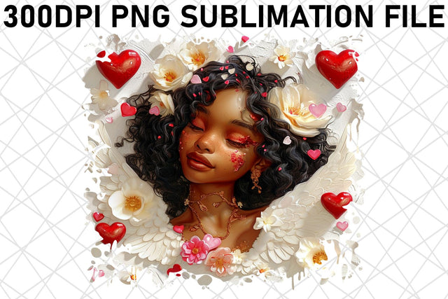 Whimsical Cupid's Adventure: Watercolor Sublimation Sublimation afrosvg 