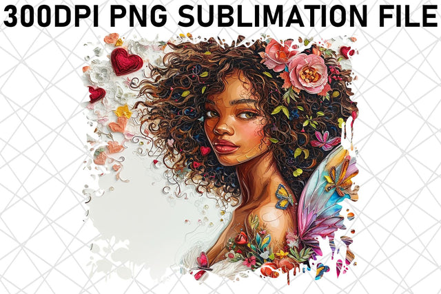 Whimsical Cupid's Adventure: Watercolor Sublimation Sublimation afrosvg 