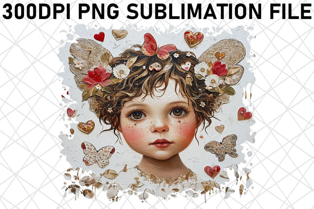 Whimsical Cupid's Adventure: Watercolor Sublimation Sublimation afrosvg 