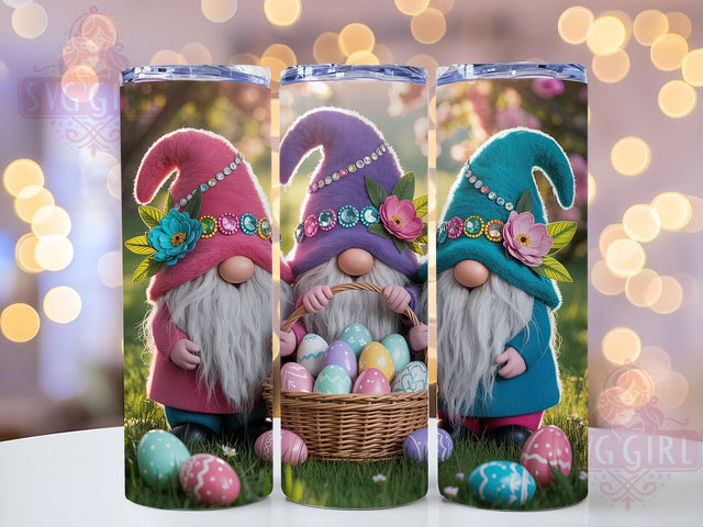 Whimsical Cute Easter Gnome Tumbler, Easter Gnome Tumbler, Whimsical Gnome Wrap, Festive Easter Wrap, Stylish 20oz Wrap, Sublimation Design, Trendy Gift Idea Sublimation SvggirlplusArt 