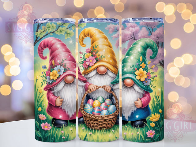 Whimsical Cute Easter Gnome Tumbler, Easter Gnome Tumbler, Whimsical Gnome Wrap, Festive Easter Wrap, Stylish 20oz Wrap, Sublimation Design, Trendy Gift Idea Sublimation SvggirlplusArt 