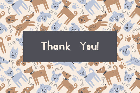 Whimsical Dogs Seamless Pattern Pet Background Digital Pattern Rin Green 