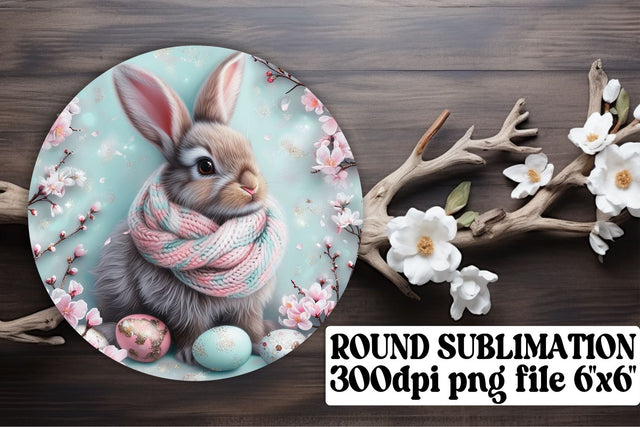 Whimsical Easter Creatures Sublimation Trio - Circle, Keychain, Coaster Sublimation afrosvg 