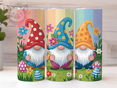 Whimsical Easter Gnome Tumbler, Easter Day Tumbler, Whimsical Gnome Wrap, Stylish 20oz Wrap, Sublimation Design, Trendy Gift Idea, Inspirational Easter Tumbler Sublimation Lara' s Designs 