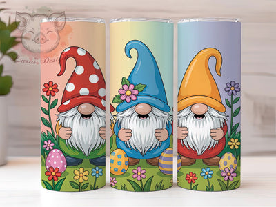Whimsical Easter Gnome Tumbler, Easter Day Tumbler, Whimsical Gnome Wrap, Stylish 20oz Wrap, Sublimation Design, Trendy Gift Idea, Inspirational Easter Tumbler Sublimation Lara' s Designs 
