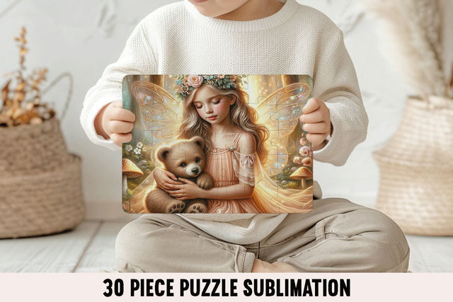 Whimsical Fairy Puzzle Sublimation Design Sublimation BijouBay 