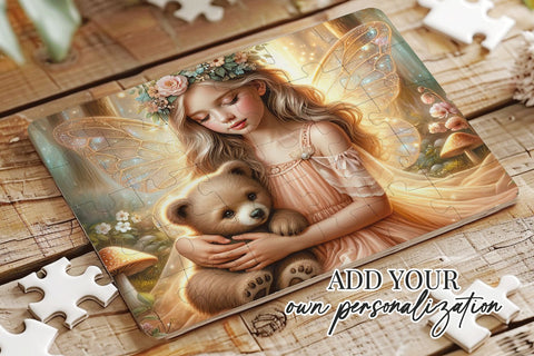 Whimsical Fairy Puzzle Sublimation Design Sublimation BijouBay 