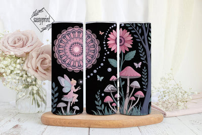 Whimsical Fairy Tumbler Wrap PNG Sublimation sassyprint 