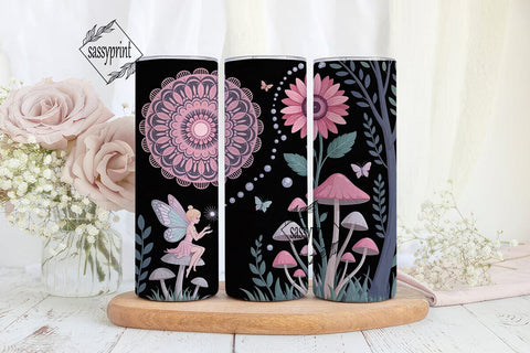Whimsical Fairy Tumbler Wrap PNG Sublimation sassyprint 