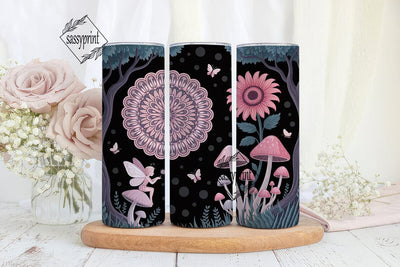 Whimsical Fairy Tumbler Wrap PNG Sublimation sassyprint 