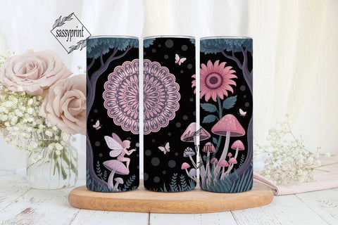 Whimsical Fairy Tumbler Wrap PNG Sublimation sassyprint 
