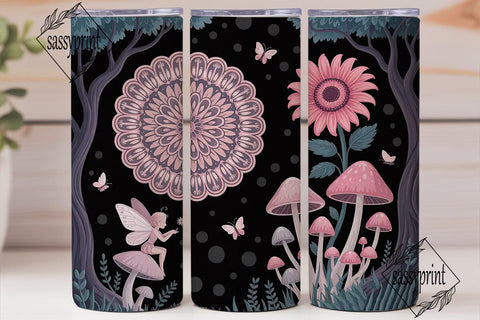 Whimsical Fairy Tumbler Wrap PNG Sublimation sassyprint 