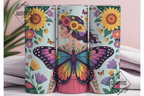 Whimsical Fairy Tumbler Wrap Sublimation sassyprint 