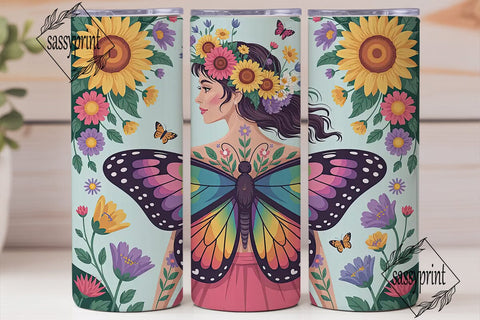 Whimsical Fairy Tumbler Wrap Sublimation sassyprint 