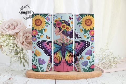 Whimsical Fairy Tumbler Wrap Sublimation sassyprint 