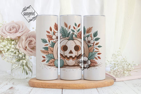 Whimsical Fall Pumpkin 20oz Tumbler Wrap Sublimation sassyprint 