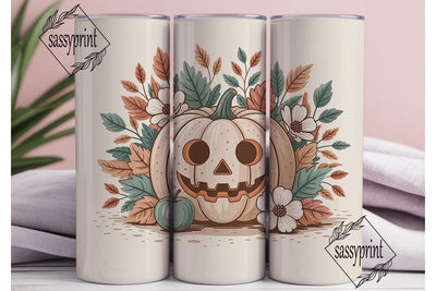 Whimsical Fall Pumpkin 20oz Tumbler Wrap Sublimation sassyprint 